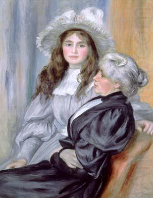Pierre-Auguste Renoir Portrait of Berthe Morisot and daughter Julie Manet, china oil painting image